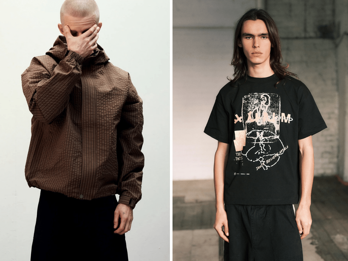Candice streetwear Murray windbreaker jacket and graphic Memento tee