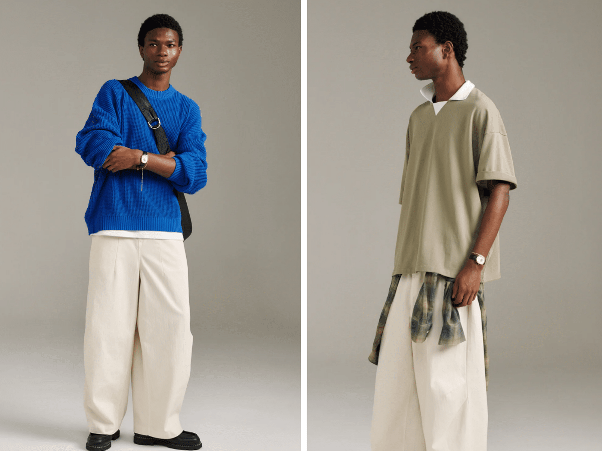 Earls Collection ivory Charlie herringbone pants and sage sports polo