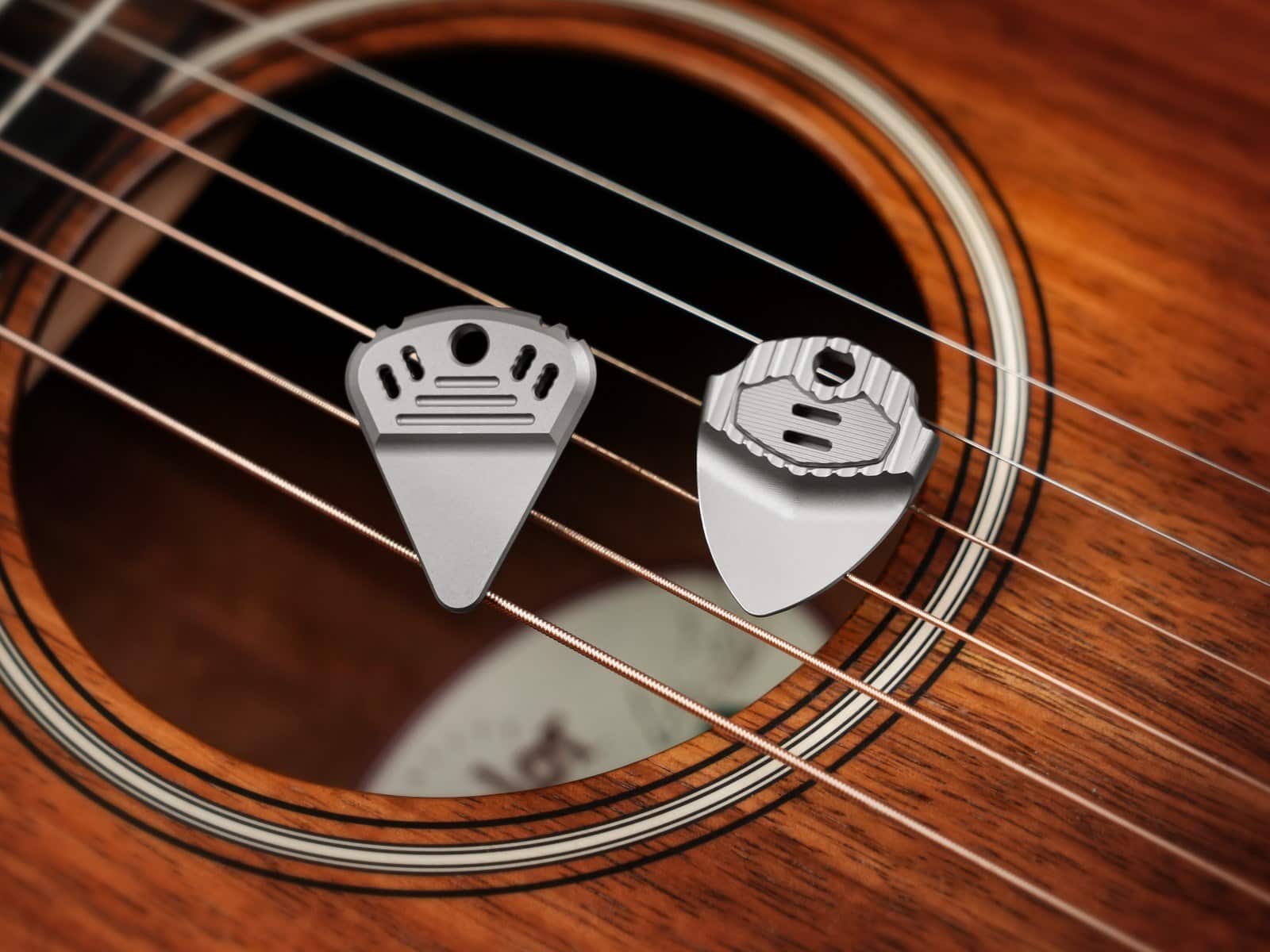 EchoTi Is a Titanium Guitar Pick Designed to Outlast Plastic Ones