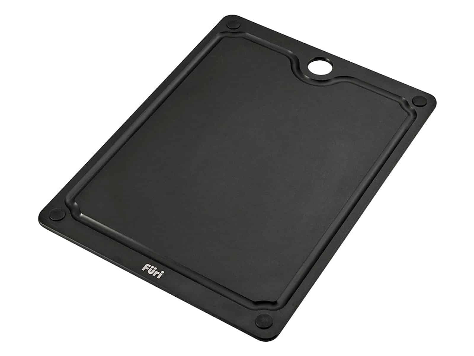 Furi DuraBoard cutting board showing the juice channel running around the edge