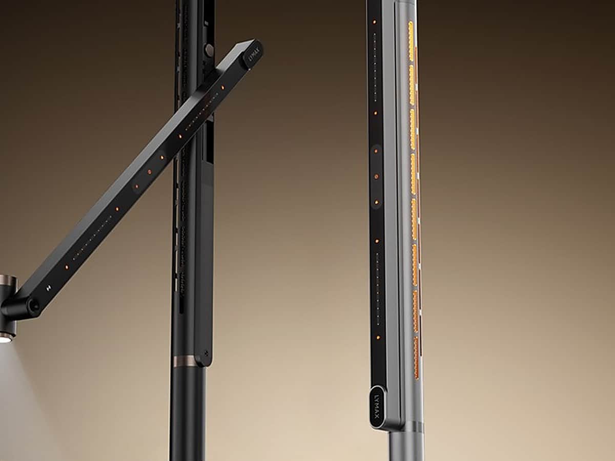 L3 Pro articulated arm alongside the black and silver column finishes