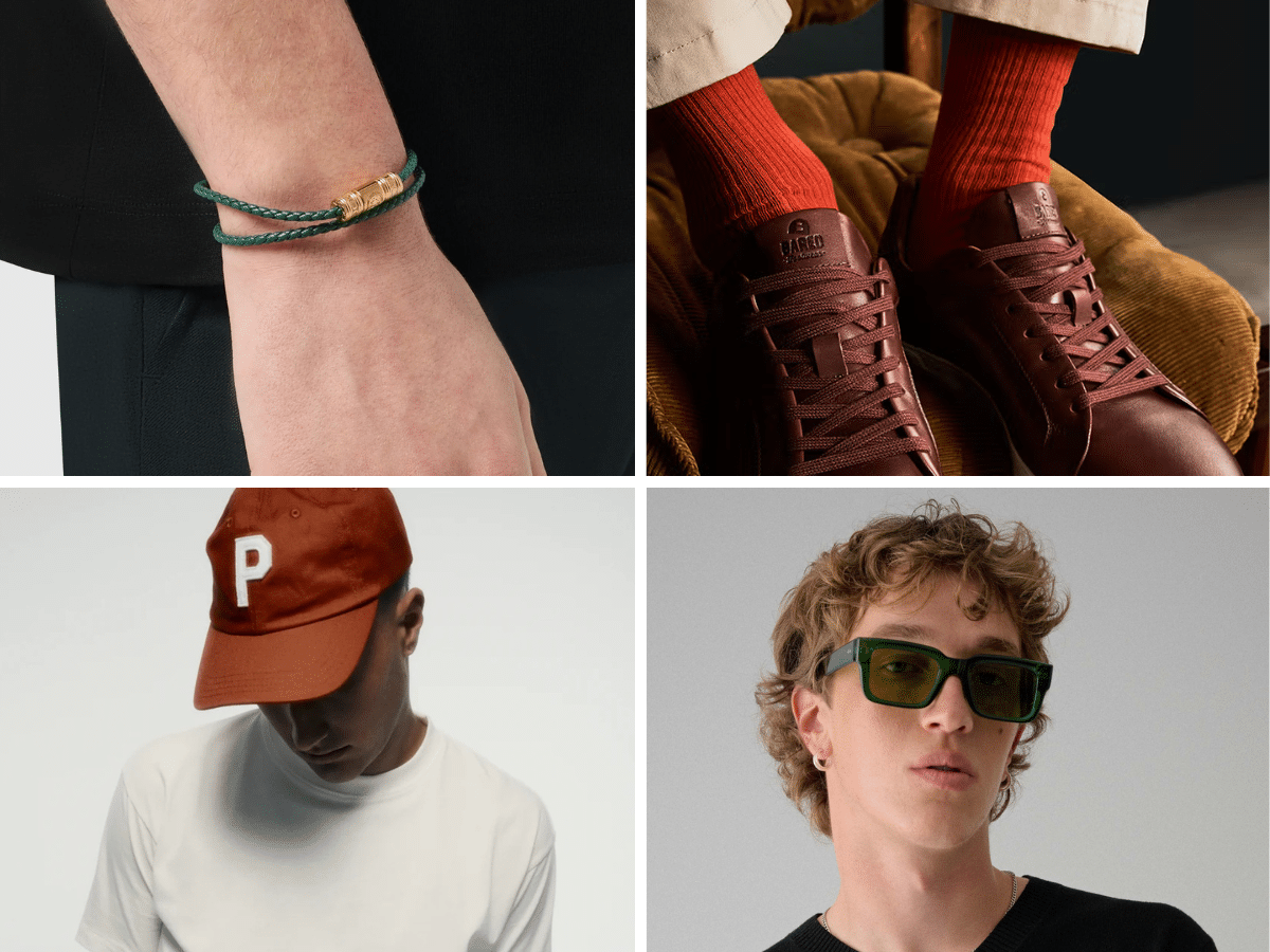 Men's colourful accessories