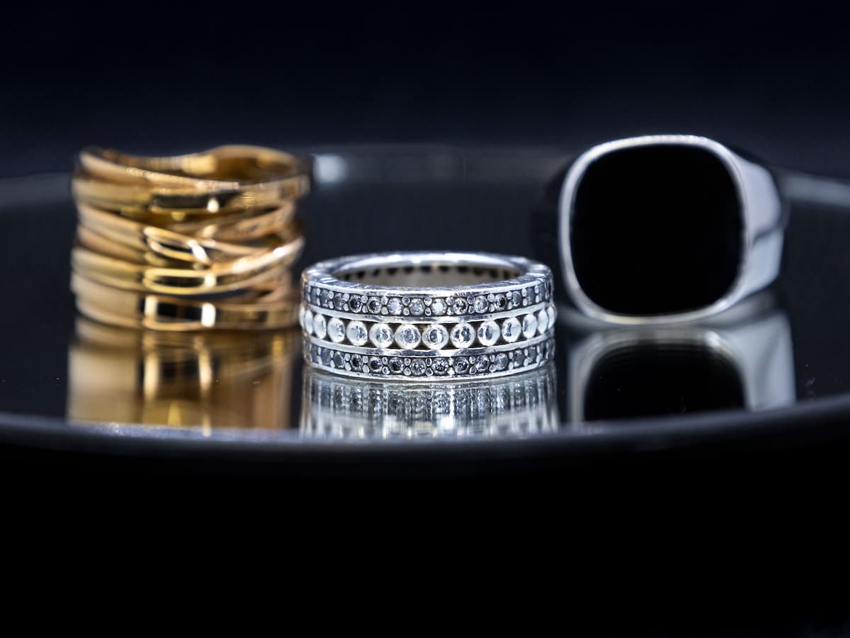 Pexels silver gold rings