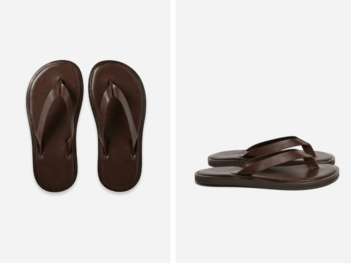 Studio nicholson flex leather sandal