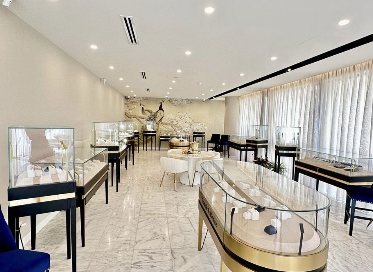 Handcrafted Temple & Grace engagement and wedding rings