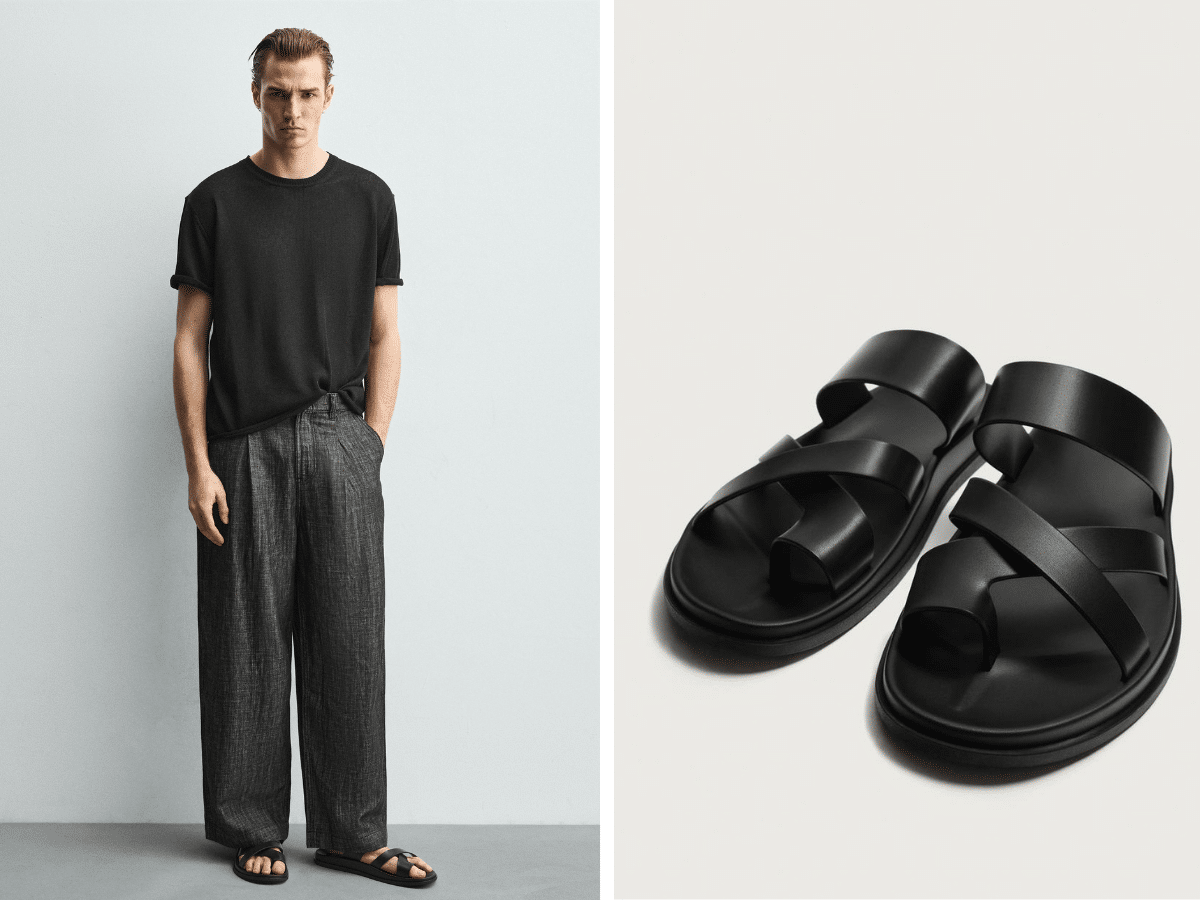 Zara strappy sandals 1