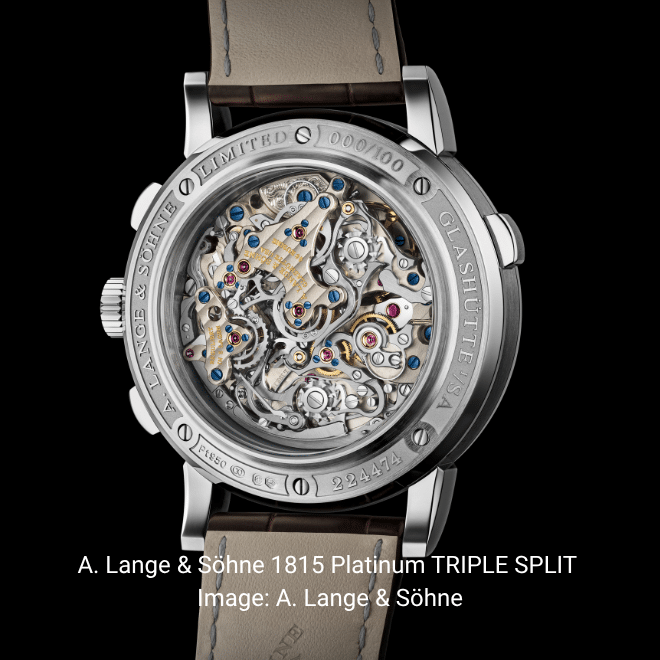 A. Lange & Söhne 1815 Platinum TRIPLE SPLIT | Image: A. Lange & Söhne