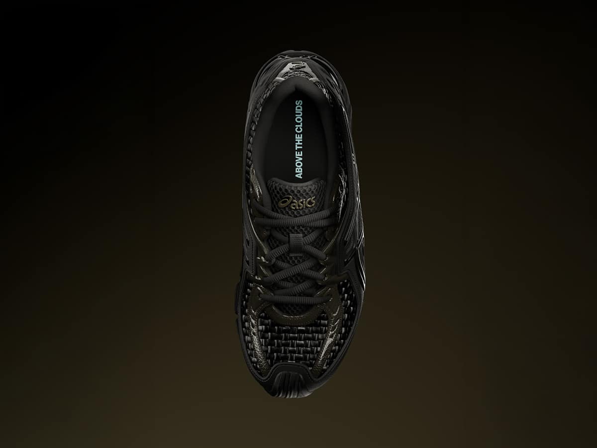 Asics sportstyle above the clouds x gel sd lyte™ black - gunmetal top down