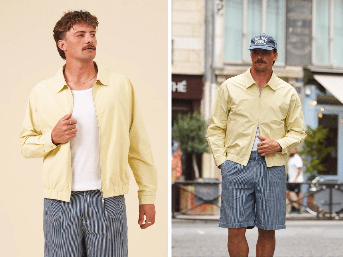 Botha ripstop harrington jacket - yellow