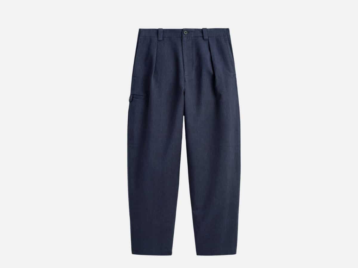 Cos cotton blend barrel leg utility pants