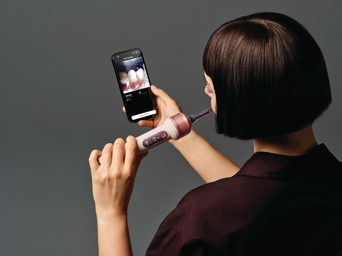 Dyson’s New Toothbrush Flosses, Rinses Your Mouth And Lets You Watch