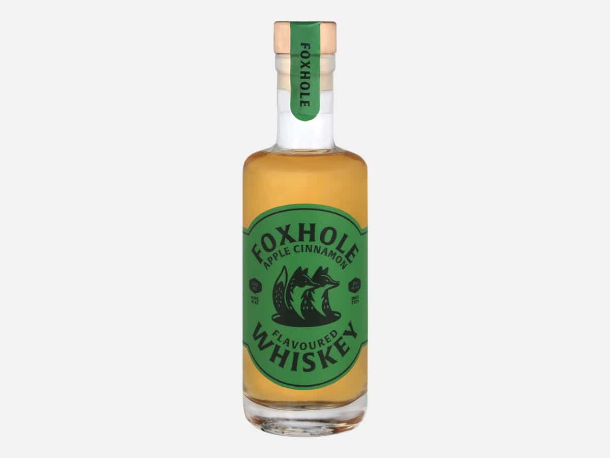Foxhole apple cinnamon flavoured whiskey