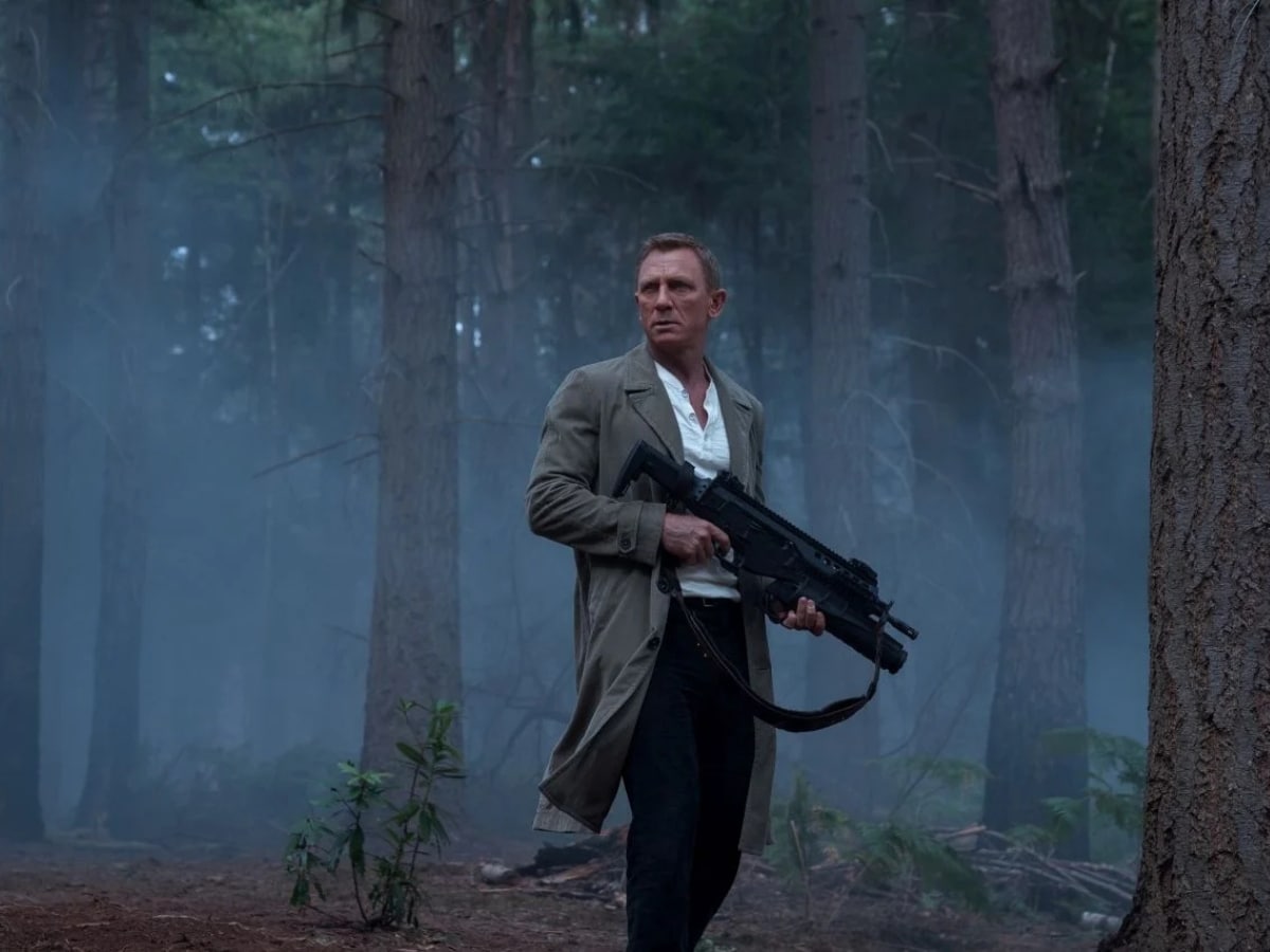 James bond daniel craig no time to die norway forest