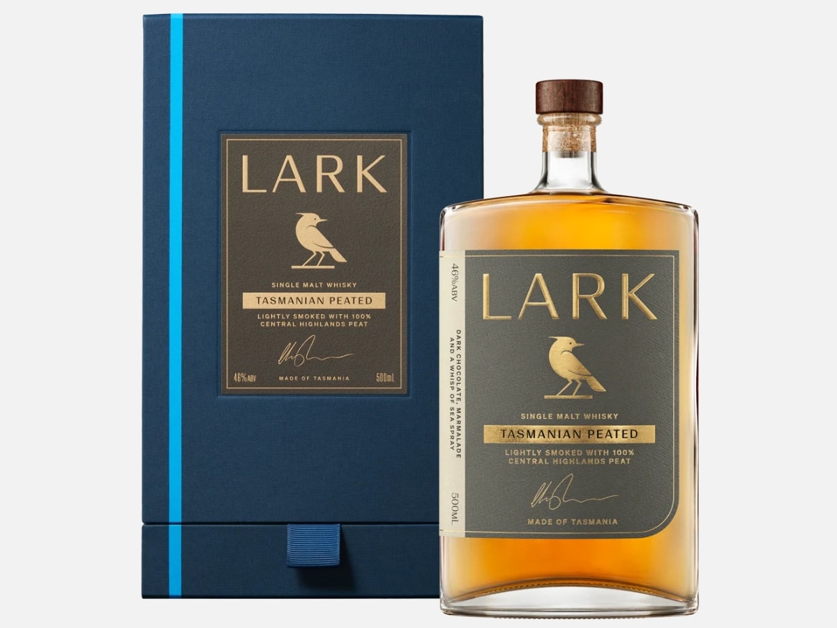 Lark tasmanian peated single malt whisky