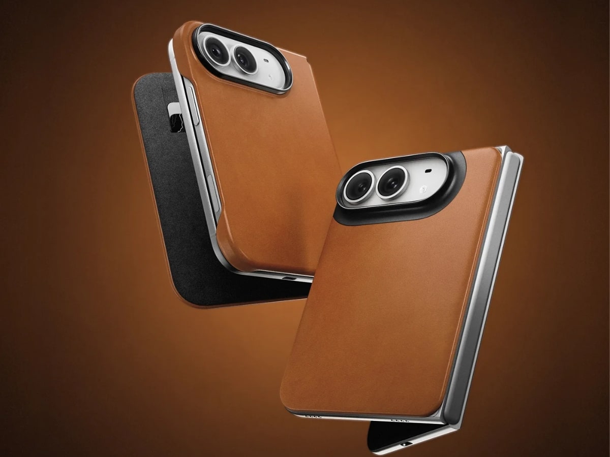 Nomad traditional leather folio for iphone duo 1