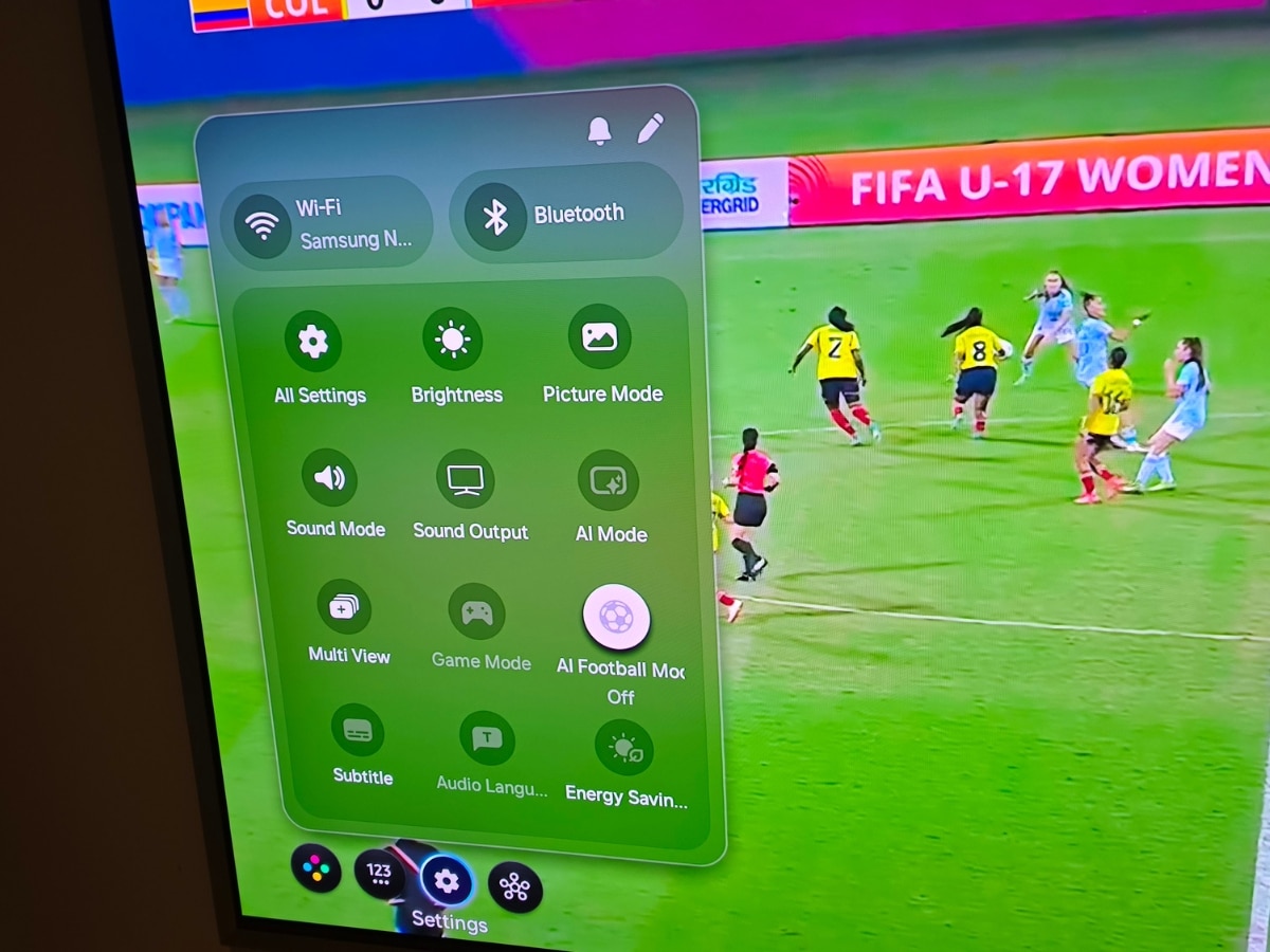 Samsung's ai football mode