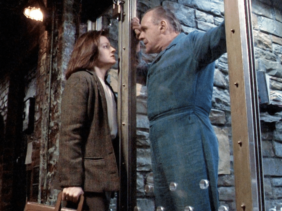 Jodie Foster and Anthony Hopkins in 'Silence of the Lambs'