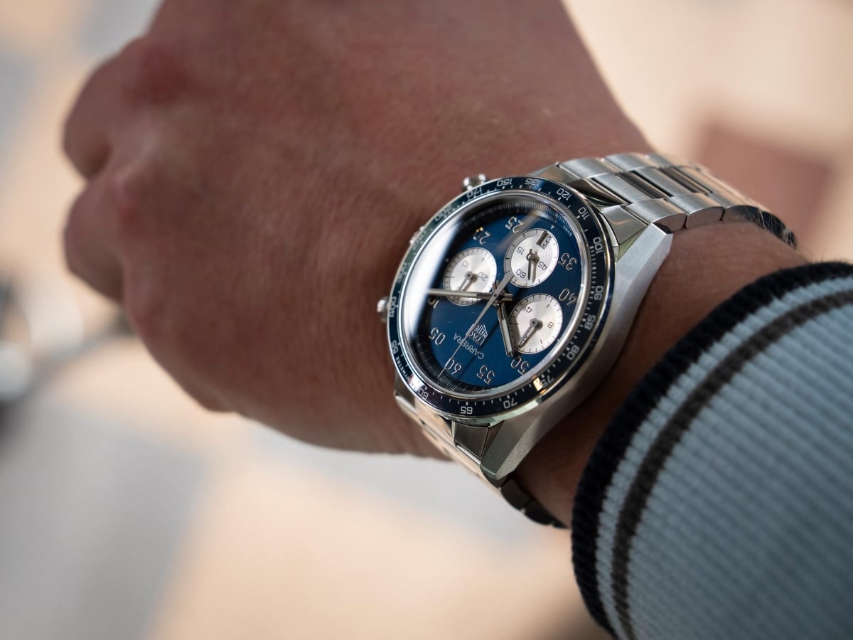 Tag heuer carrera chronograph sport blue