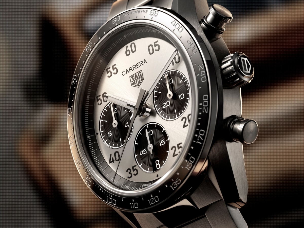 Tag heuer carrera chronograph sport silver dial