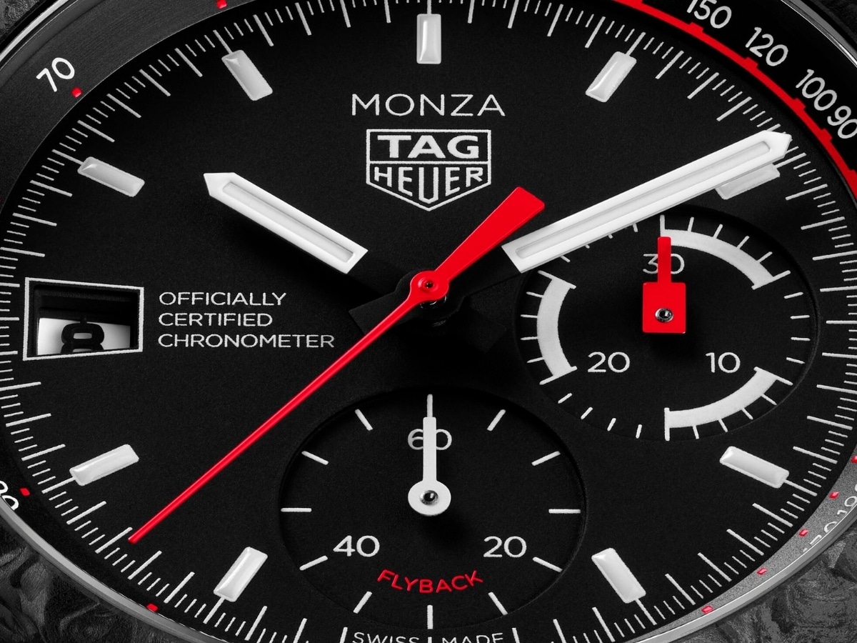 Tag heuer monza flyback chronograph dial