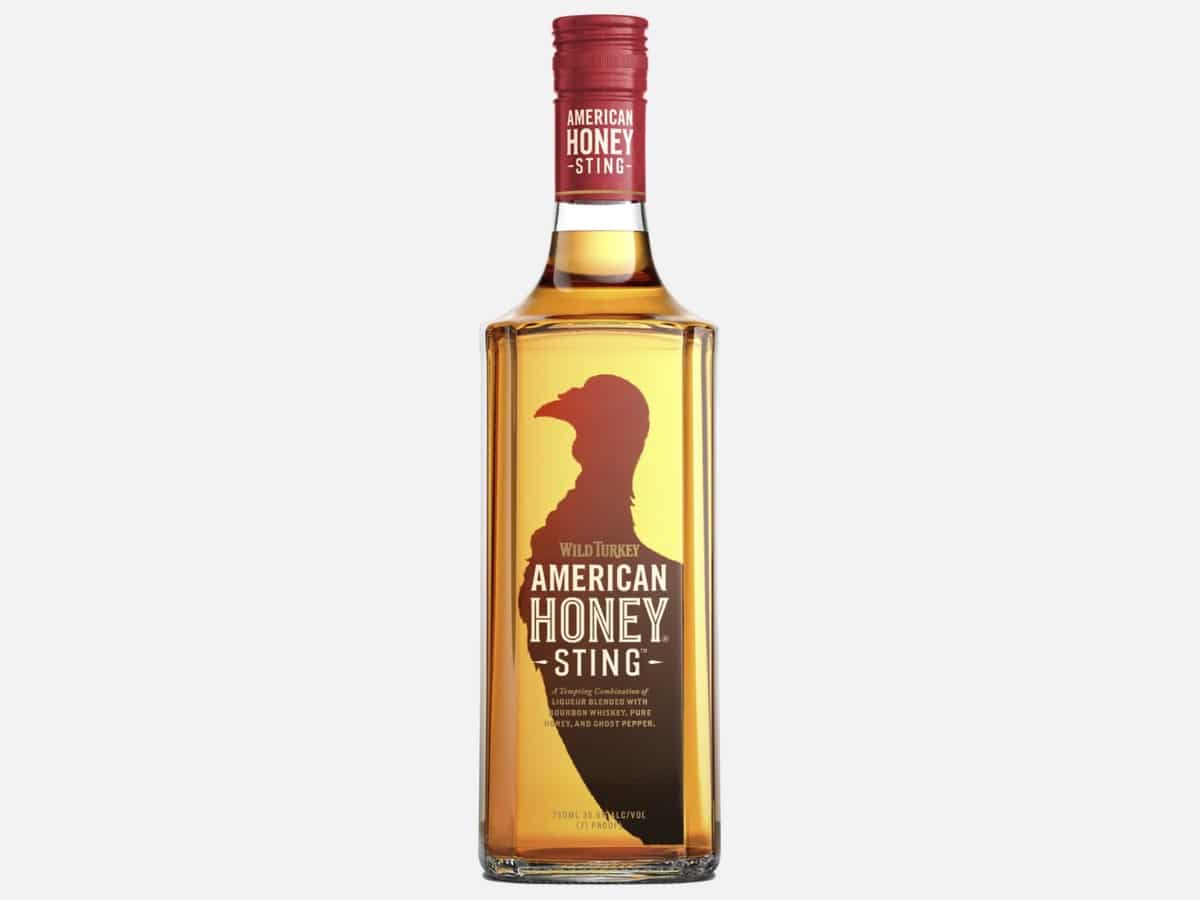 Wild turkey american honey sting whiskey