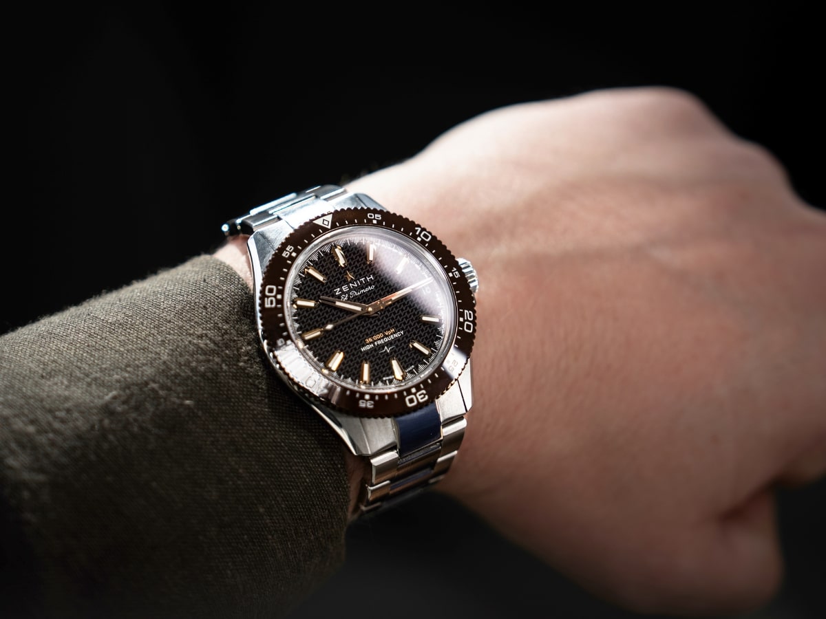 Zenith chronomaster solo sport brown