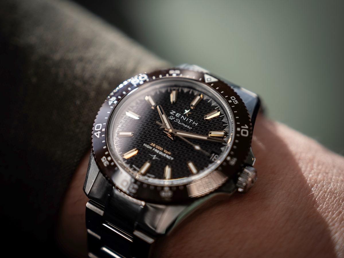 Zenith chronomaster solo sport brown