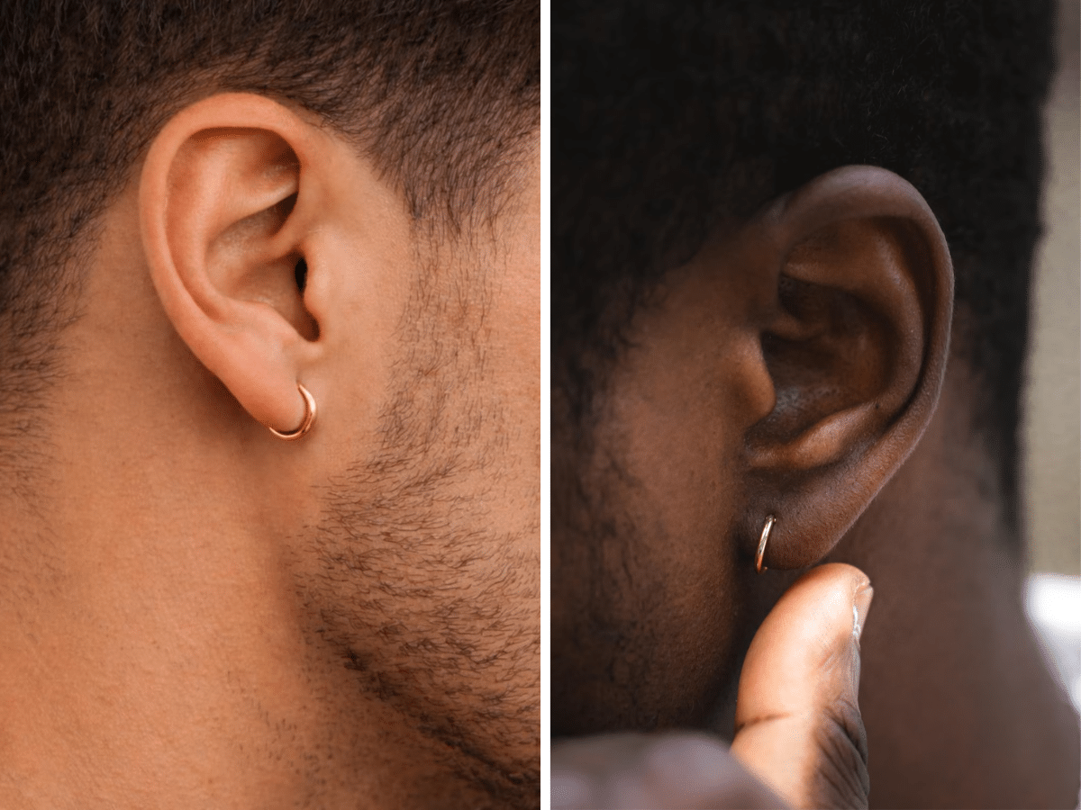 Etsy mens huggie earrings