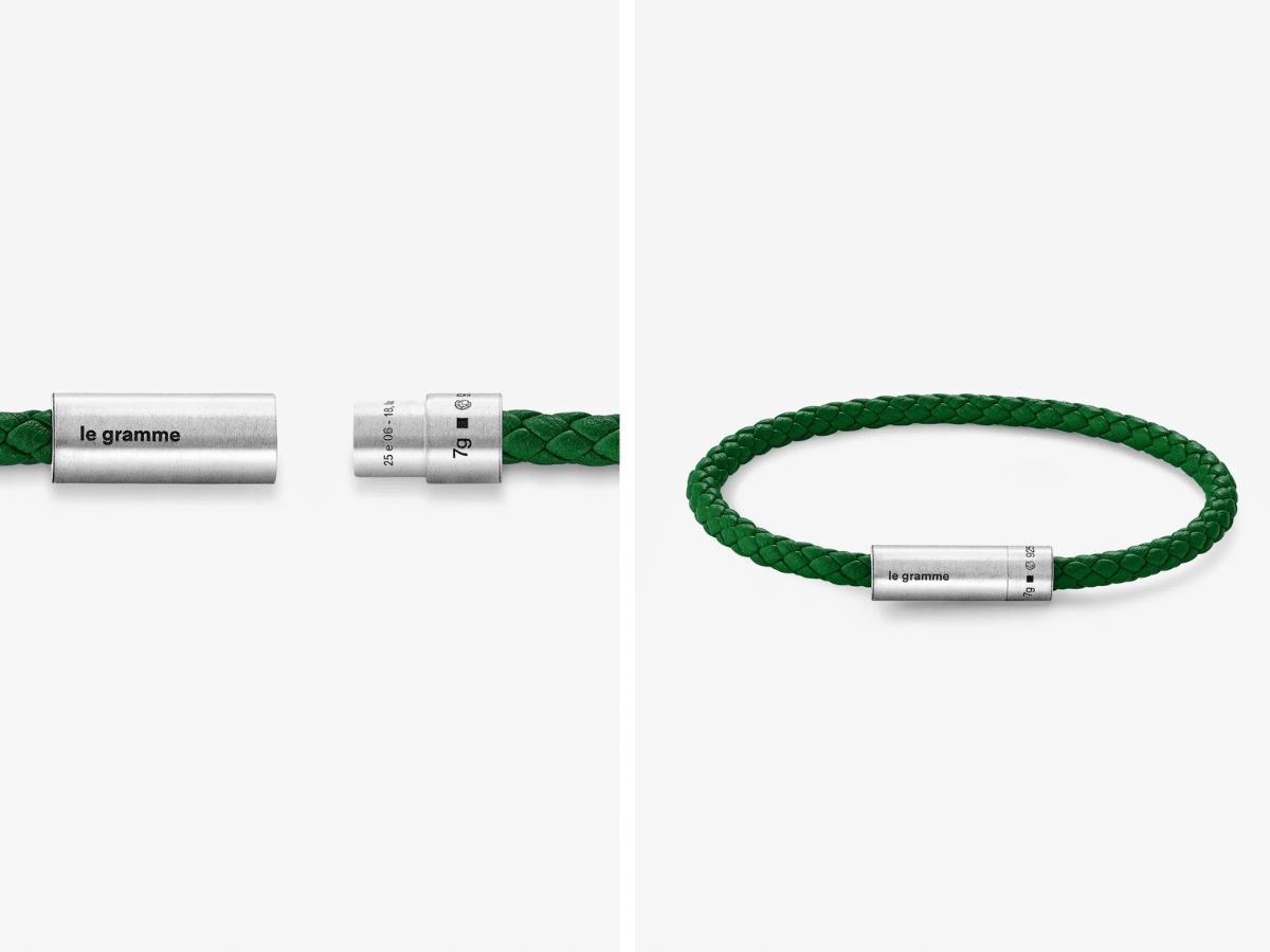 Le gramme leather cable bracelet