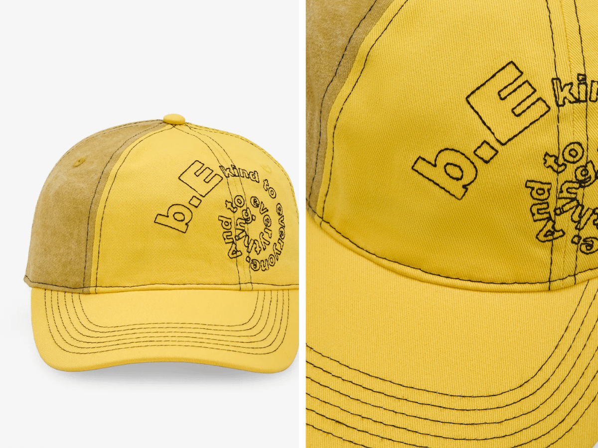 Low profile b eautiful yellow hat