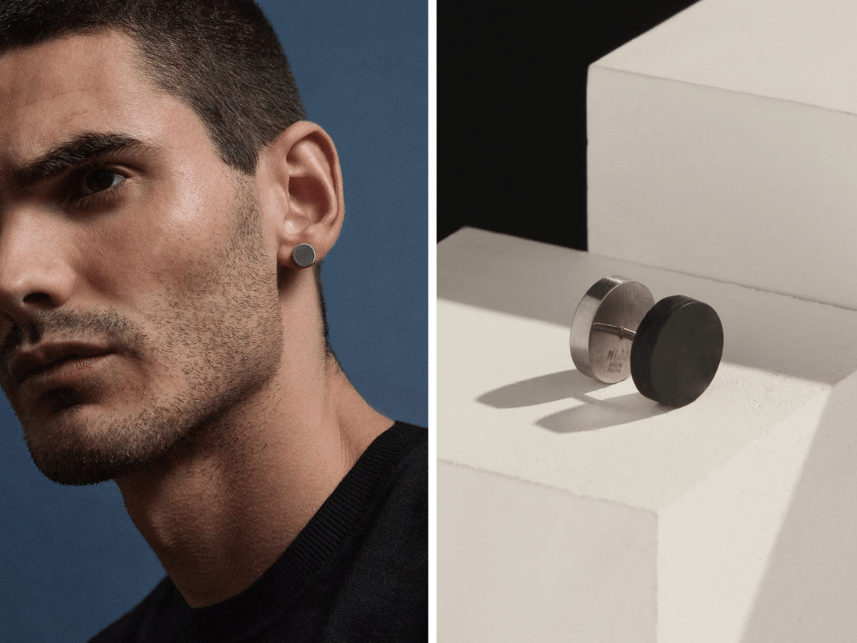 Najo torque men's reversible earring