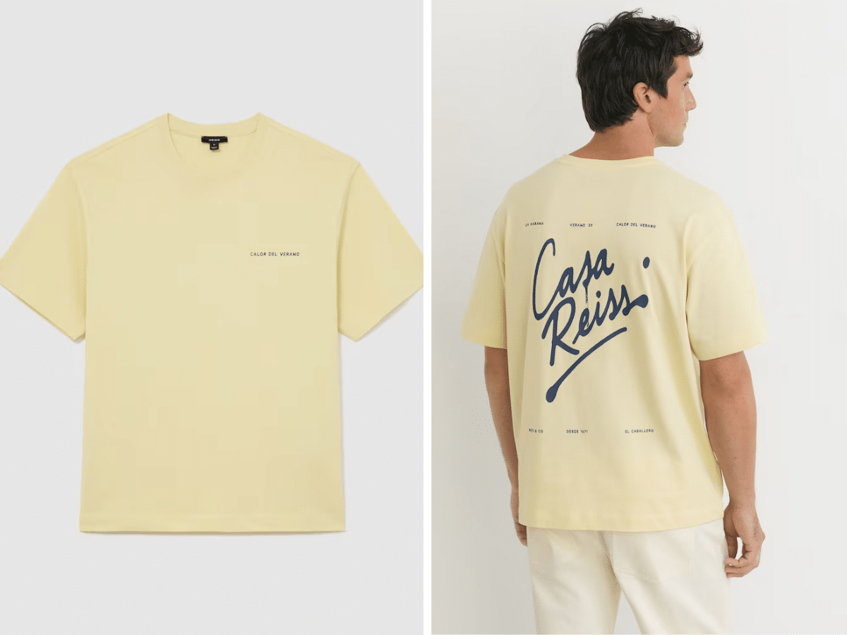 Reiss cotton logo shirt