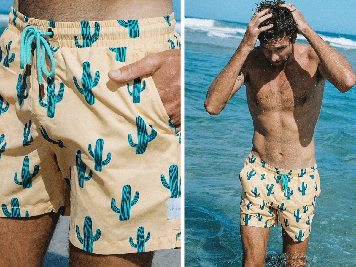 Skwosh cactus boardshorts