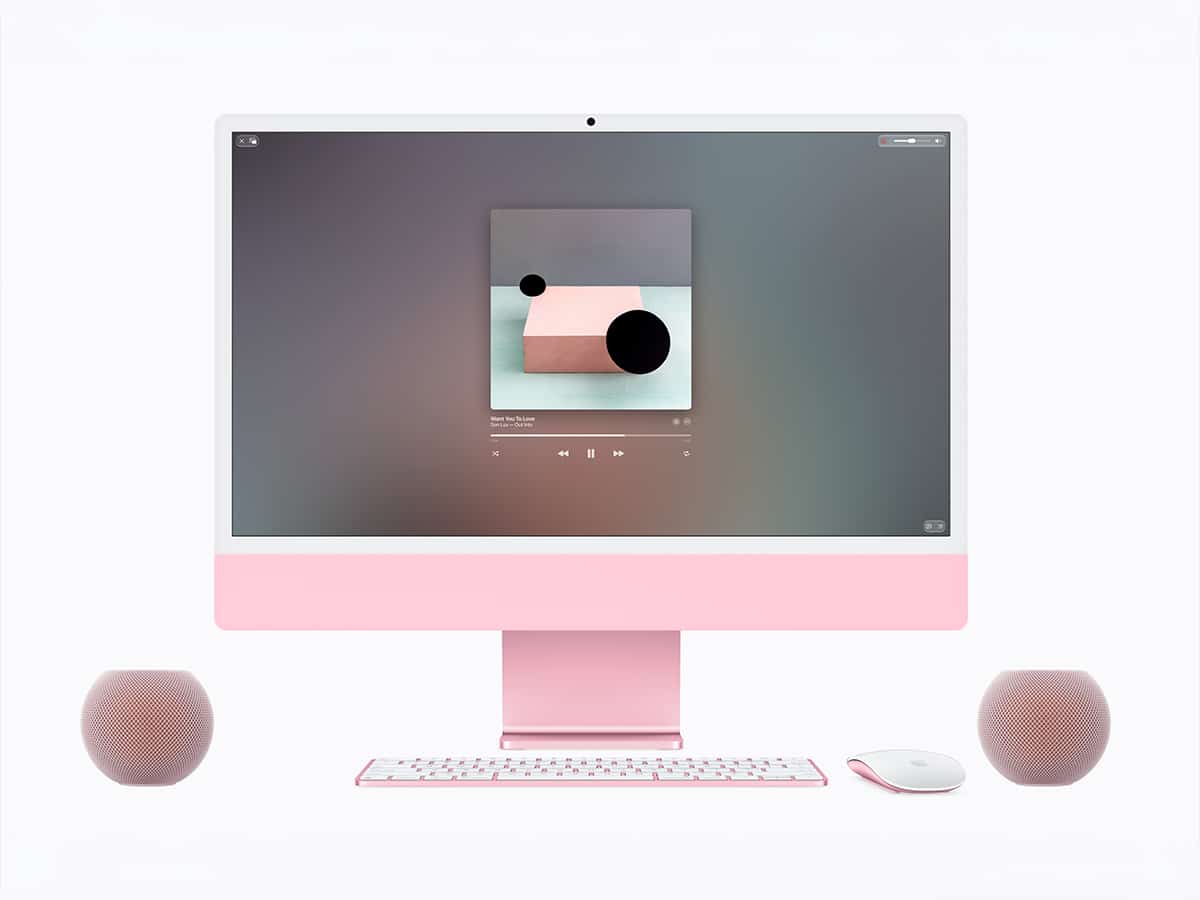 Apple homepod mini 2 in pink
