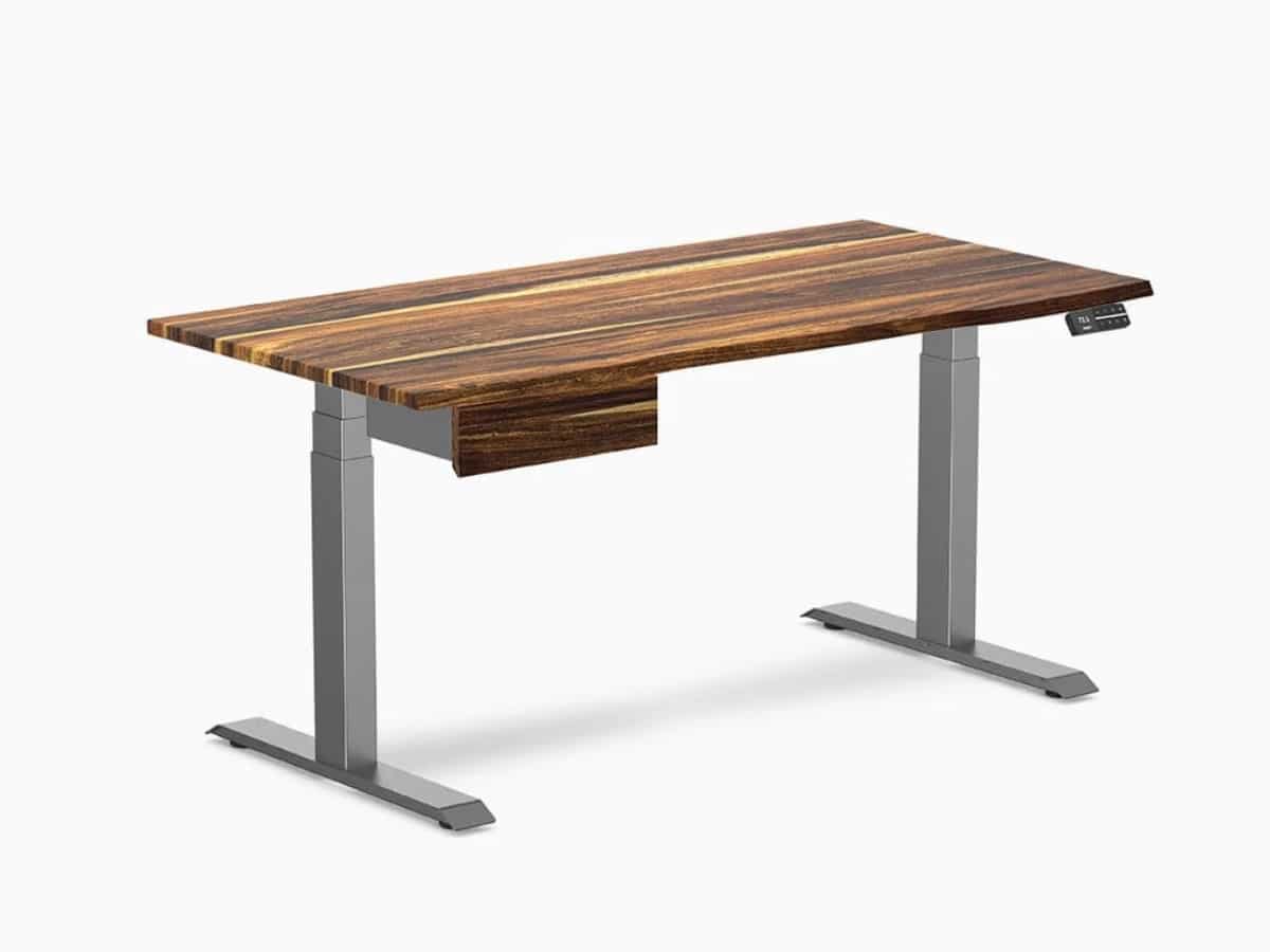 Desky dual hardwood standing drawer desk