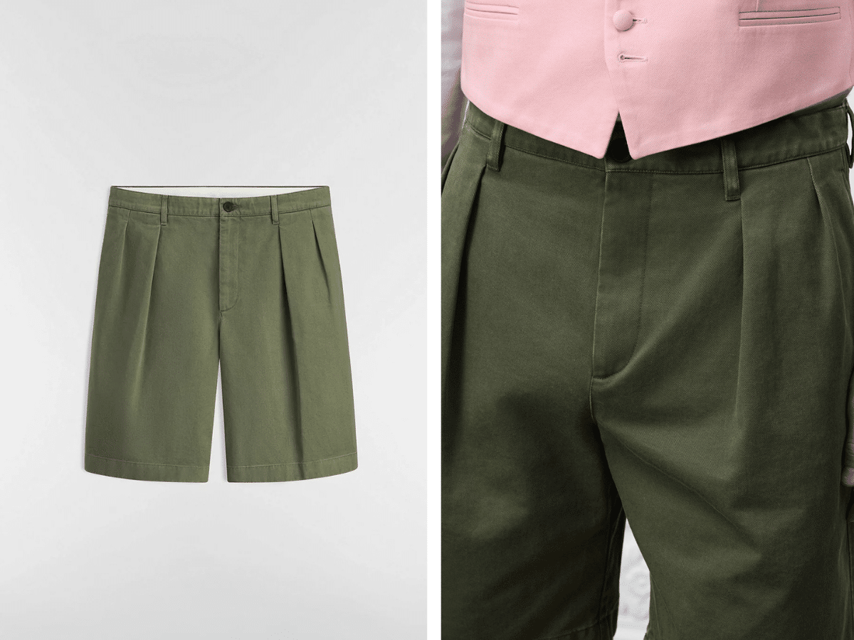 Dior pleated chino bermuda shorts