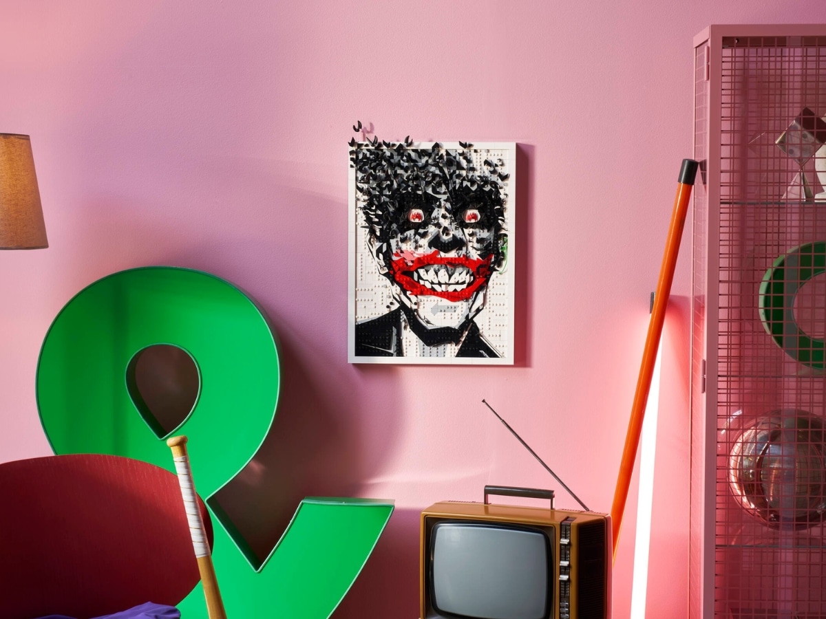 Lego the joker wall art comic cover 9
