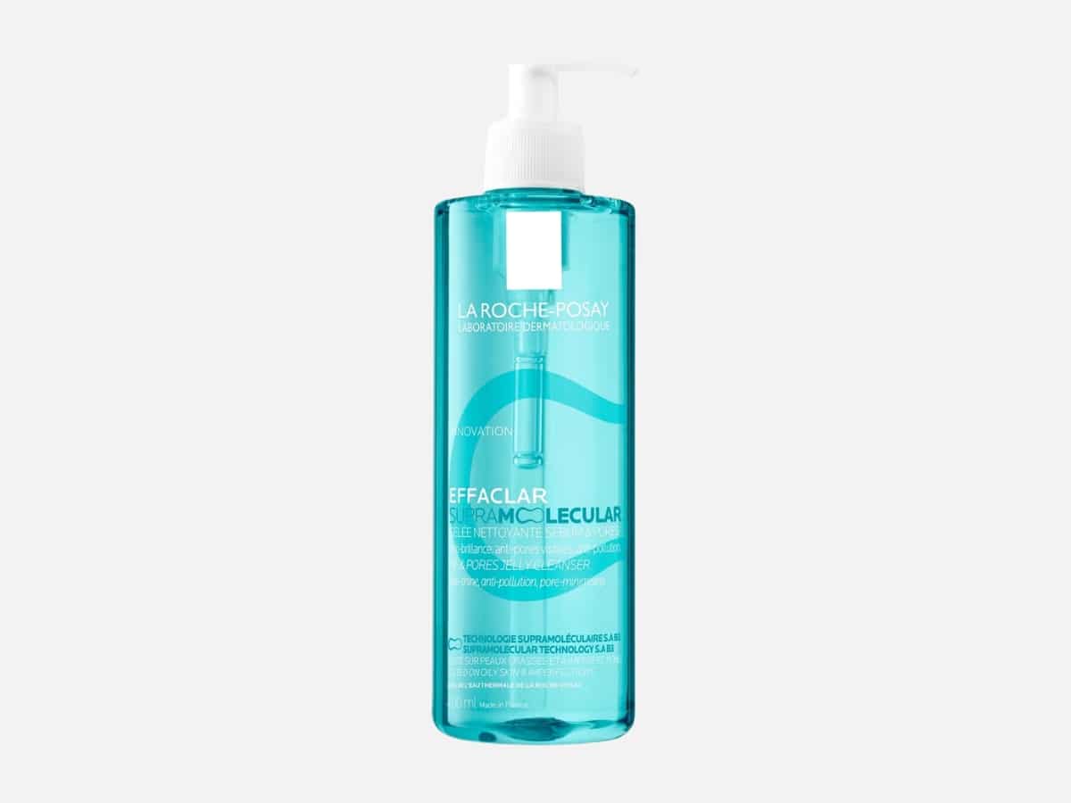 La roche posay effaclar supramolecular face jelly cleanser for oily skin visible pores with salicylic acid niacinamide