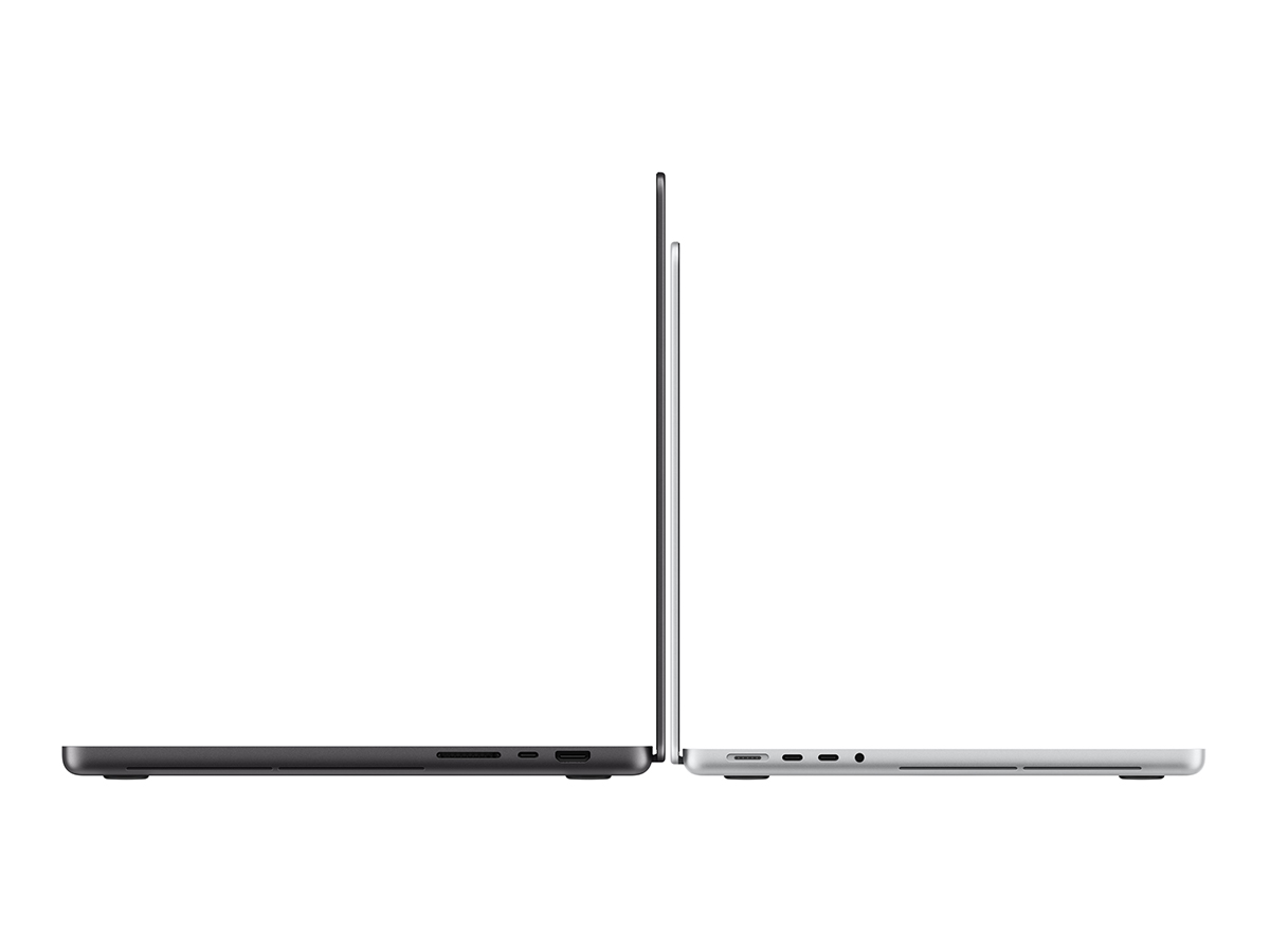 Macbook pro with proled xdr display colours side on