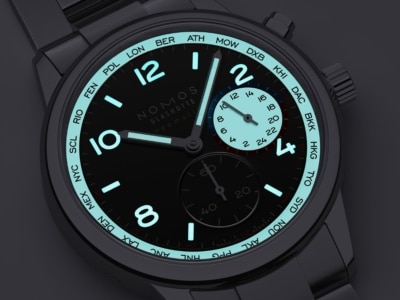 NOMOS' New Club Sport Worldtimer Comes Alive After Dark