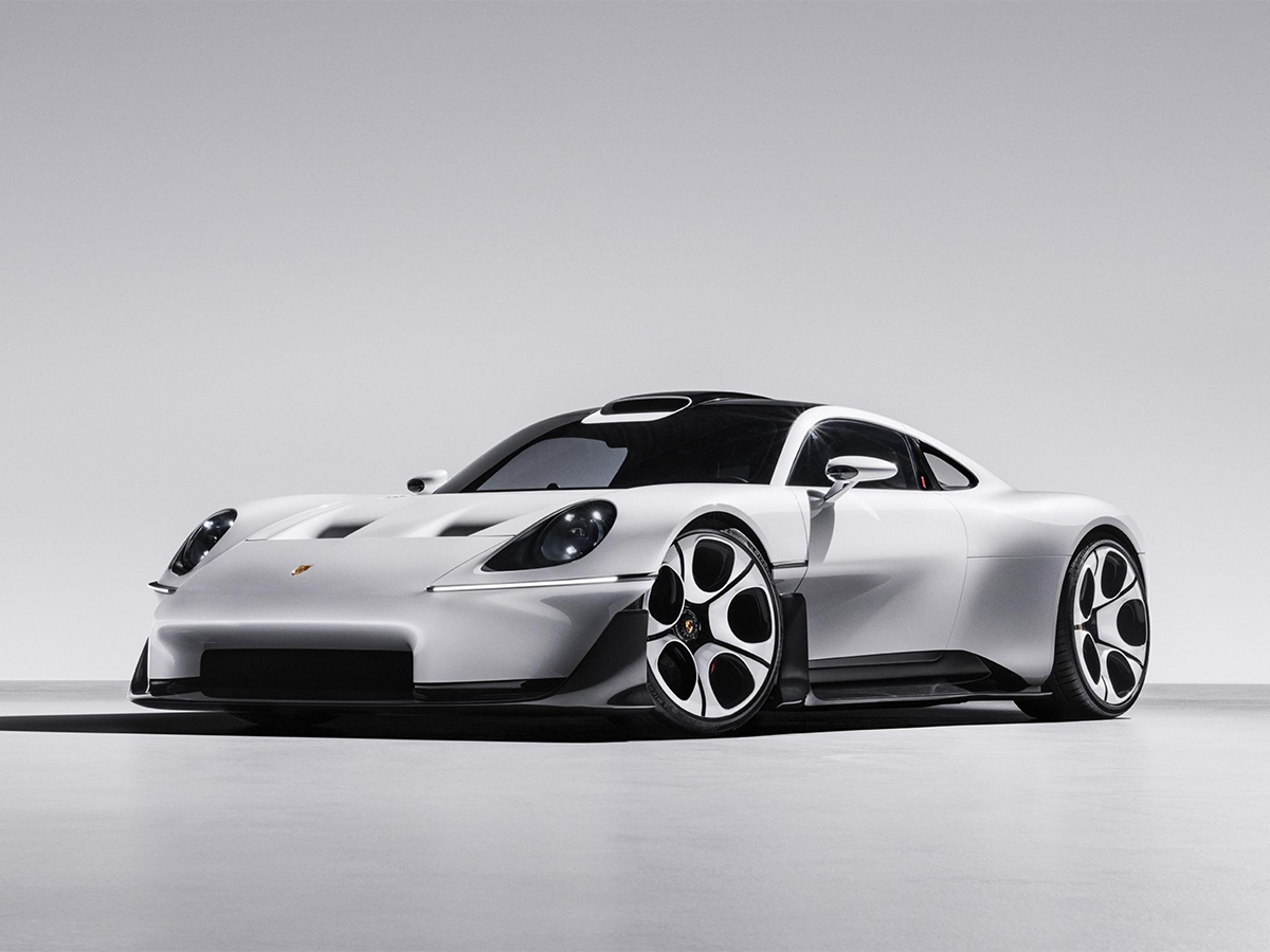 Porsche Mission S, вид спереди три четверти