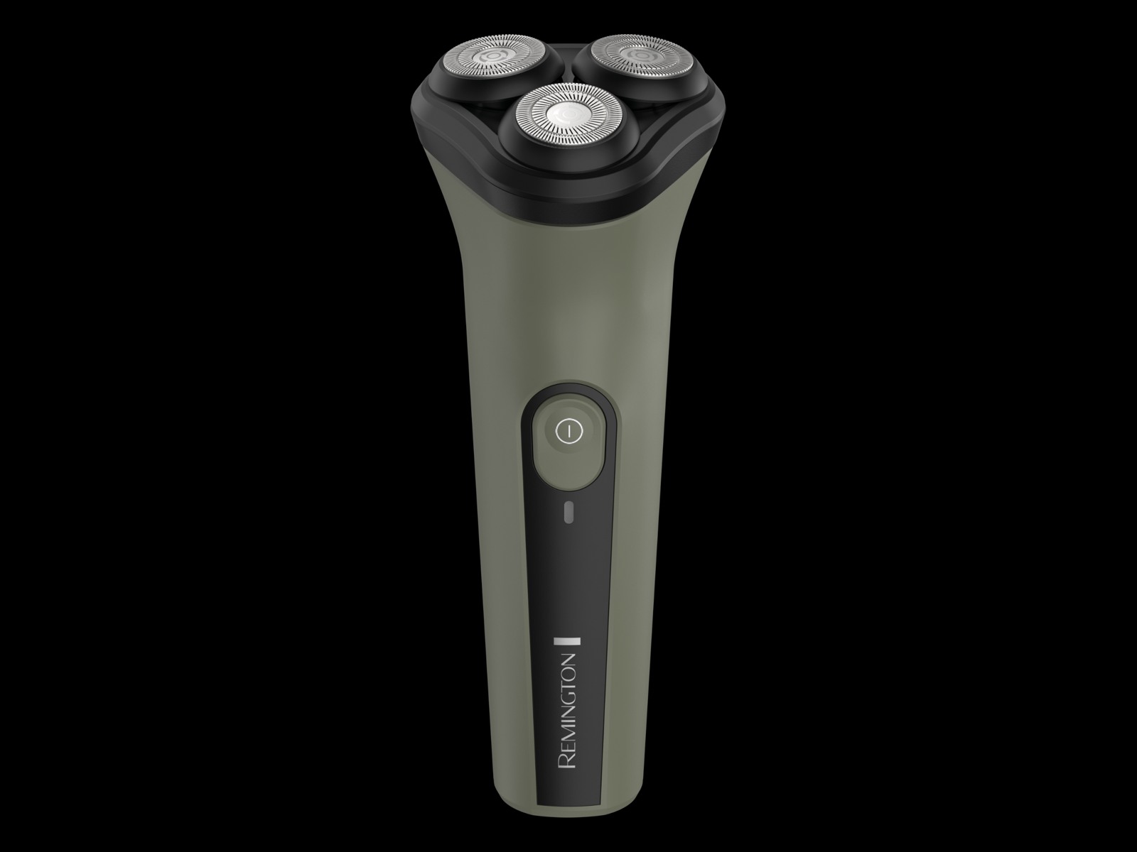 The Remington DURACUT RC3370AU rotary shaver with its three-head Twin Track cutting system