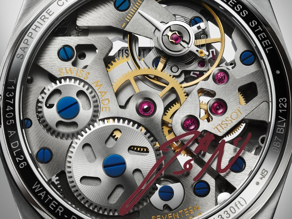 Tissot prx skeleton damian lillard special edition movement