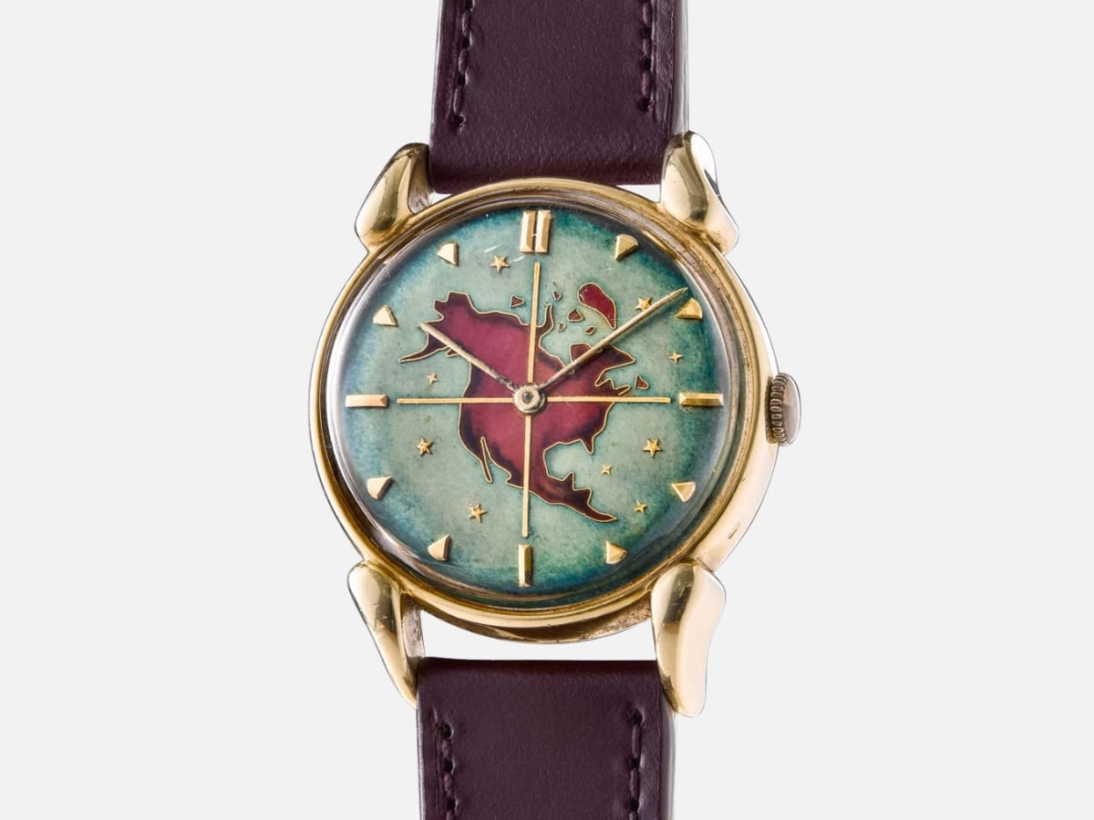 Vacheron constantin concours d'élégance horlogère - 1950 ref 4308 enamel wristwatch