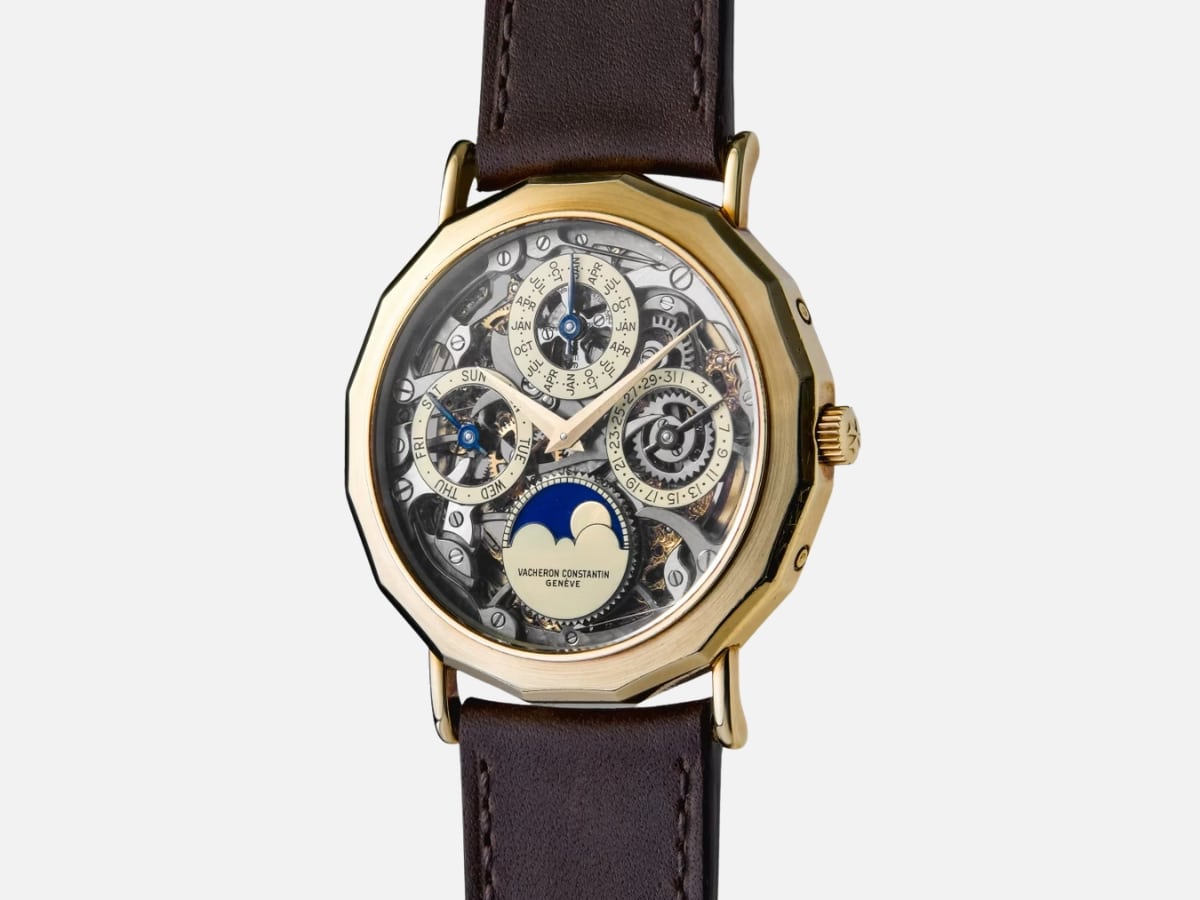 Vacheron constantin concours d'élégance horlogère - 1987 ref 43033 skeletonised perpetual calendar and moon phase