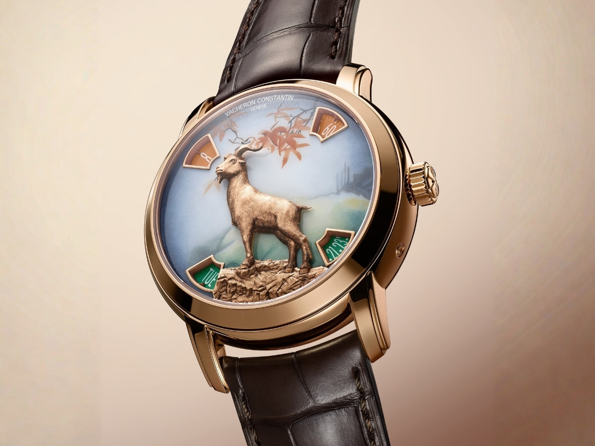 Vacheron constantin métiers d’art the legend of the chinese zodiac – year of the goat pink gold