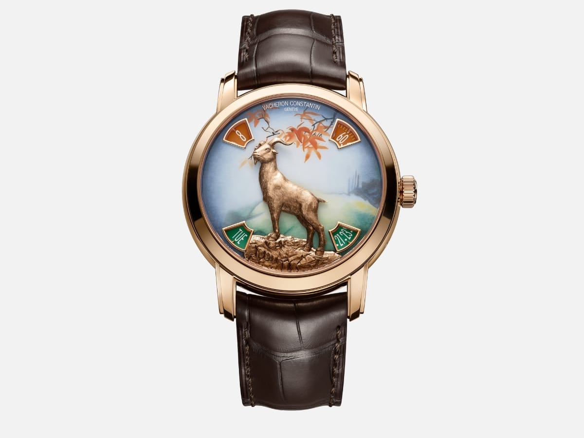 Vacheron constantin métiers d’art the legend of the chinese zodiac – year of the goat pink gold