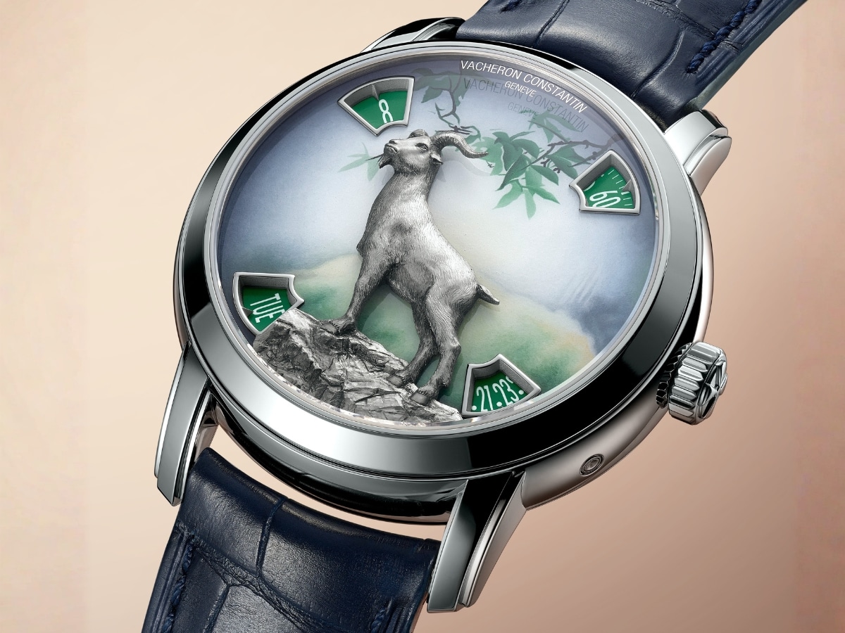 Vacheron constantin métiers d’art the legend of the chinese zodiac – year of the goat platinum