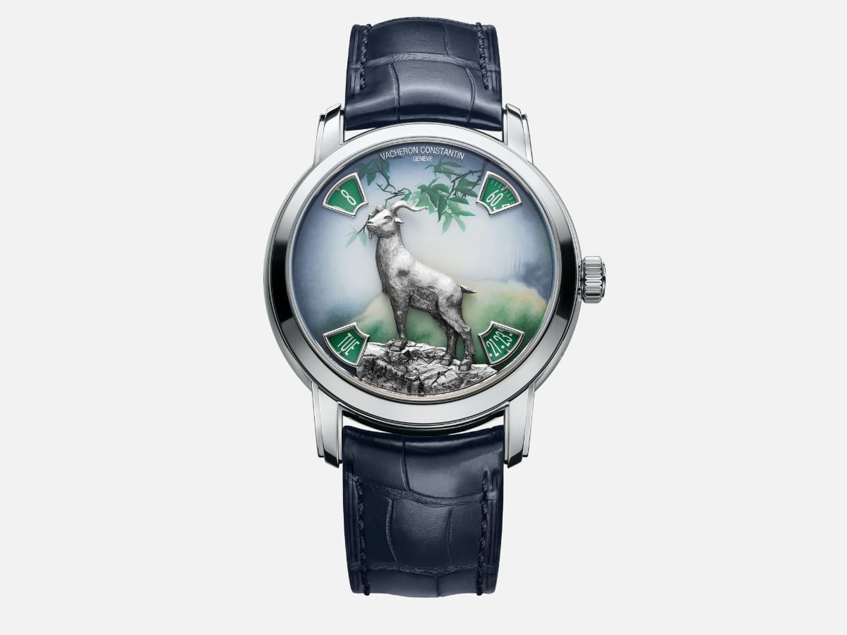 Vacheron constantin métiers d’art the legend of the chinese zodiac – year of the goat platinum