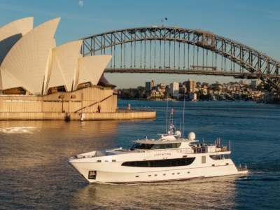 Meet Evolution, the 128ft Superyacht Bringing a New Perspective to Sydney Harbour Charter
